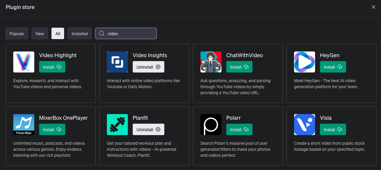 ChatGPT Plugins